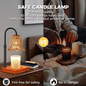 Top-down fragrance release from GODONLIF wax melt warmer