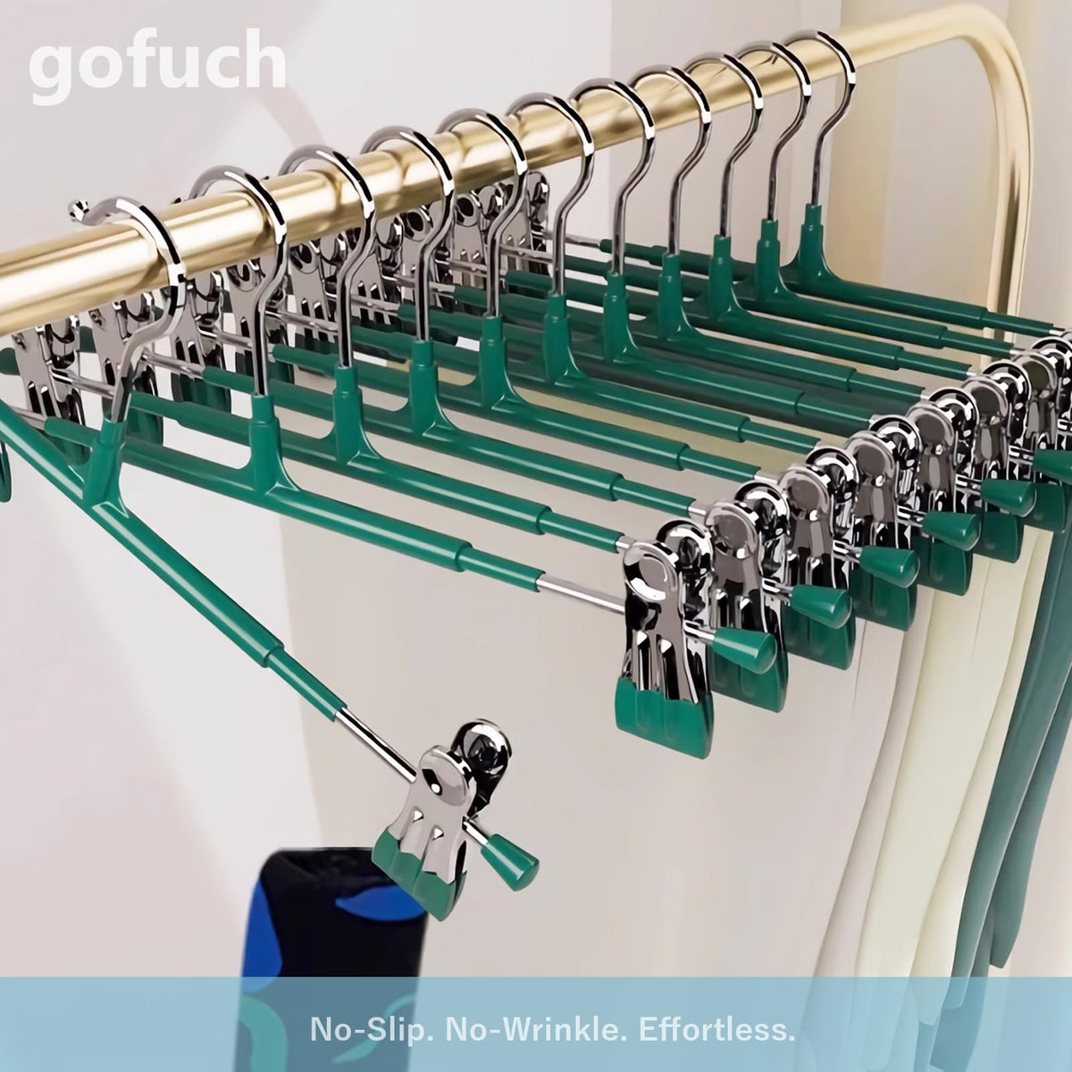 Gofuch sturdy clip design grips fabrics without leaving marks.