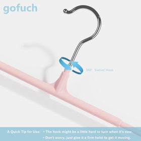 Gofuch durable jeans and shorts organizer hangers declutter wardrobe efficiently.