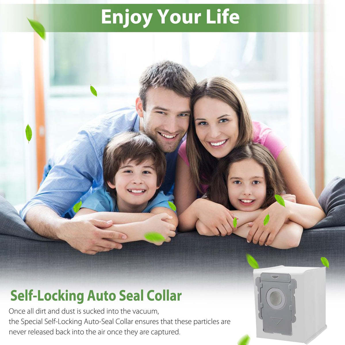 GOFWE Roomba All-Clean-Base compatible bags for quick spill-free changes.