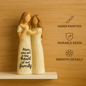GoGnome Mom-Dau's resin texture invites a tactile, homely atmosphere.