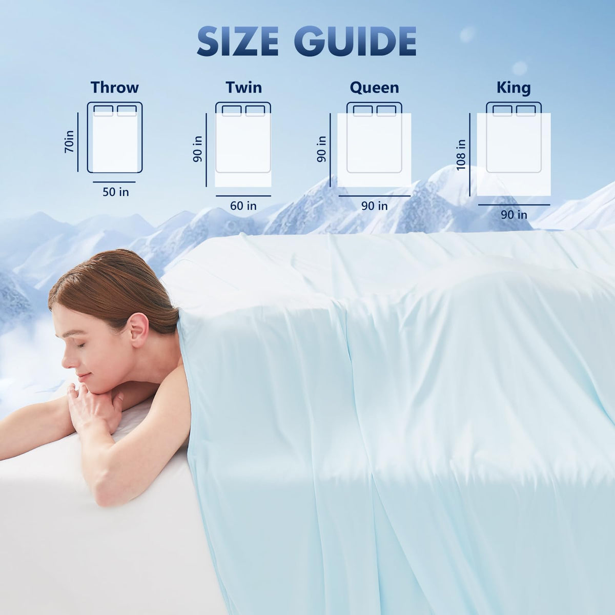 GOHERO cooling blanket compact design fits in a bag for travel