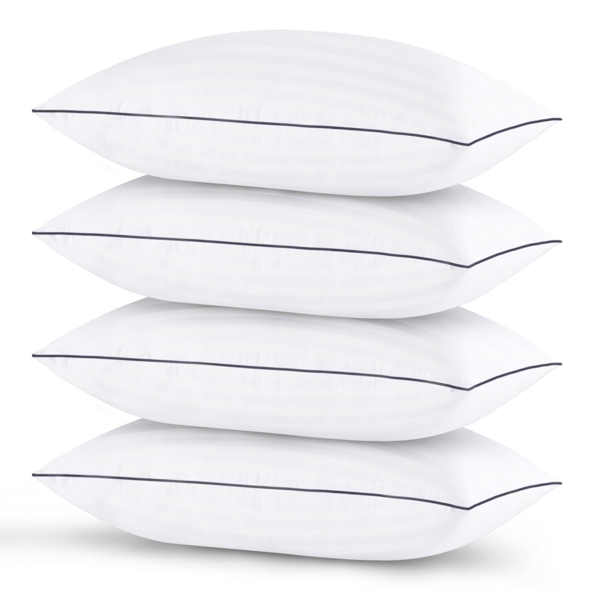 GOHOME pillow queen 4 pack packaged for storage and gifting.