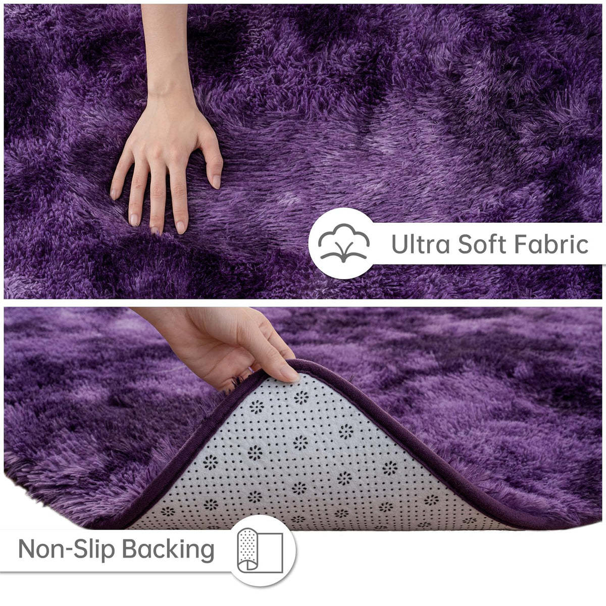 Goideal rug is easy to clean with vacuuming and spot cleaning.