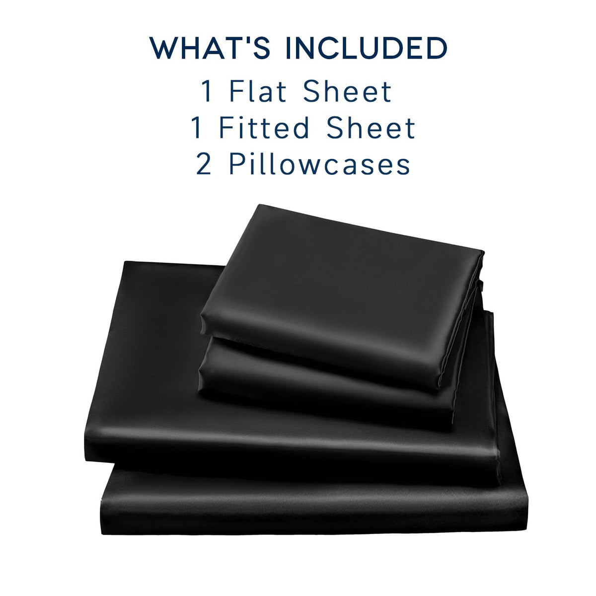 GOLAL satin sheets queen wrinkle-free finish maintains a crisp look.