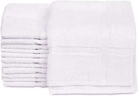 GOLD TEXTILES bath mat 18x25 white, ideal for hotel showers and quick drying