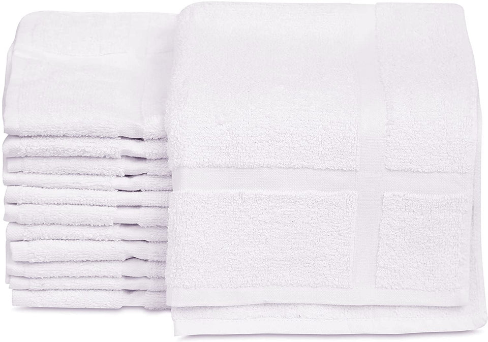 GOLD TEXTILES bath mat 18x25 white, ideal for hotel showers and quick drying