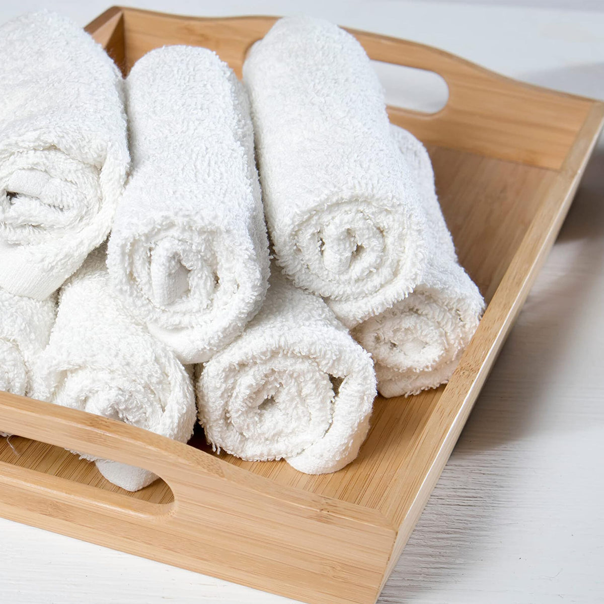 GOLD TEXTILES machine-washable washcloths simplify laundry