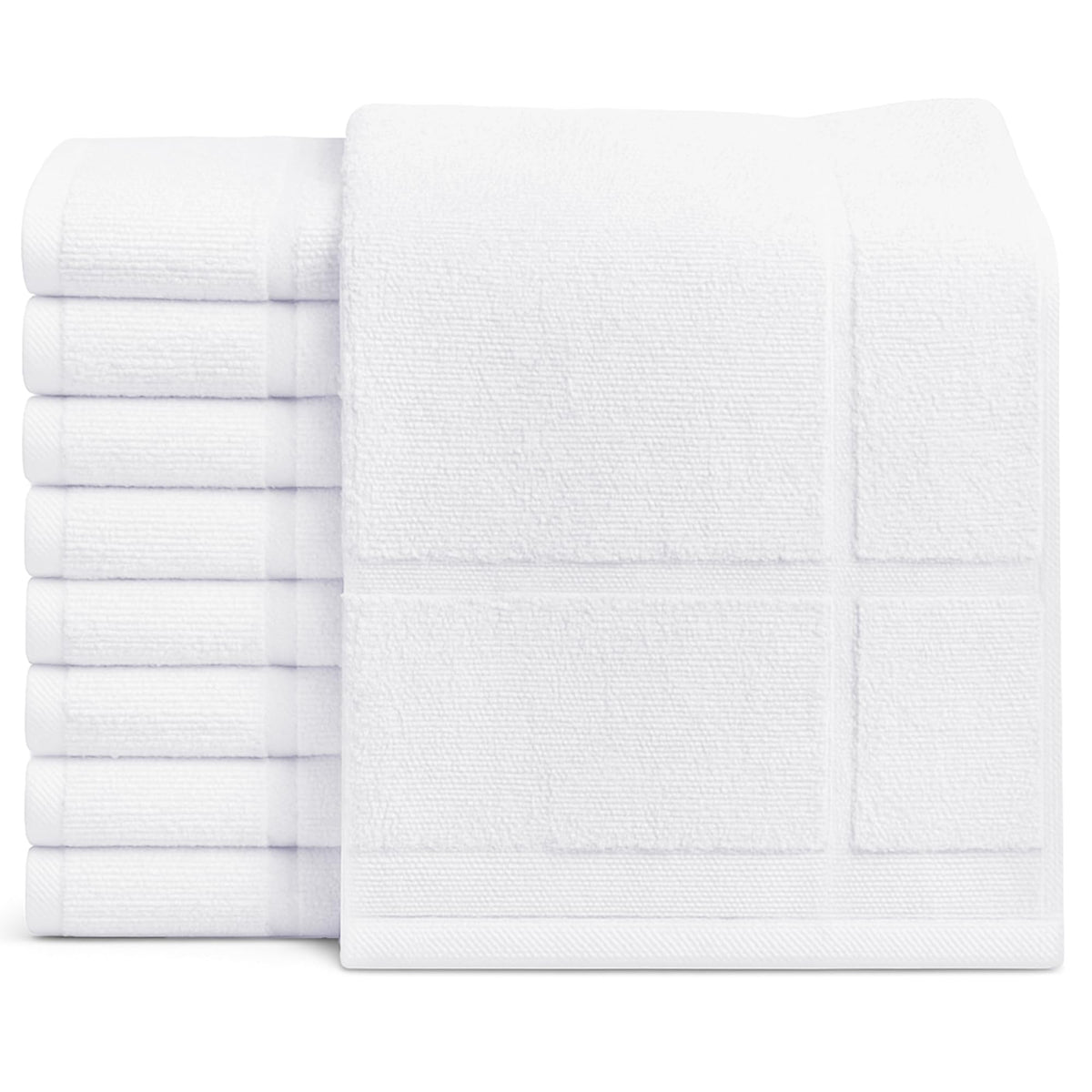 GOLD TEXTILES white bath mat 20x30, soft and absorbent for daily use.