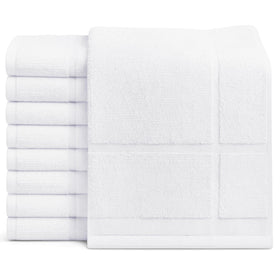 GOLD TEXTILES white bath mat 20x30, soft and absorbent for daily use.