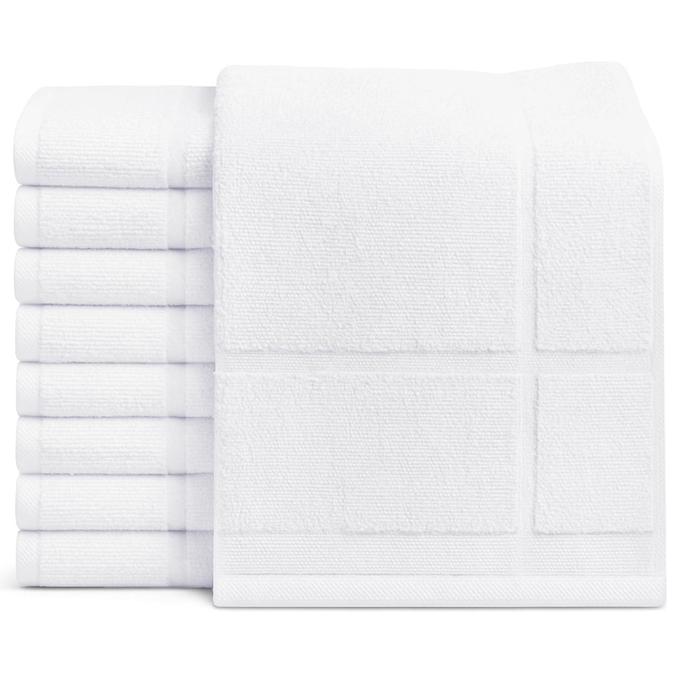 GOLD TEXTILES white bath mat 20x30, soft and absorbent for daily use.