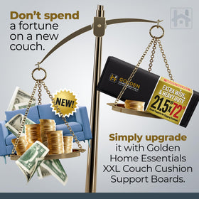Golden Home Essentials waterproof Oxford fabric wrap protects furniture and lasts.