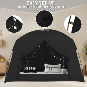 GOLDEN MARS bed tent privacy space provides a large personal nook