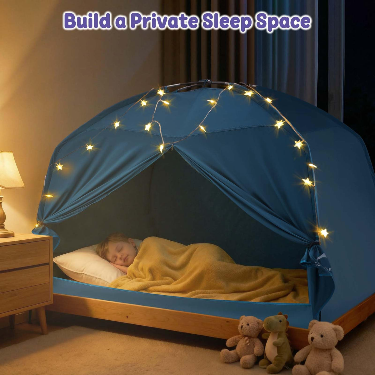 Golden Mars kid-friendly tent suits birthdays and sleepovers