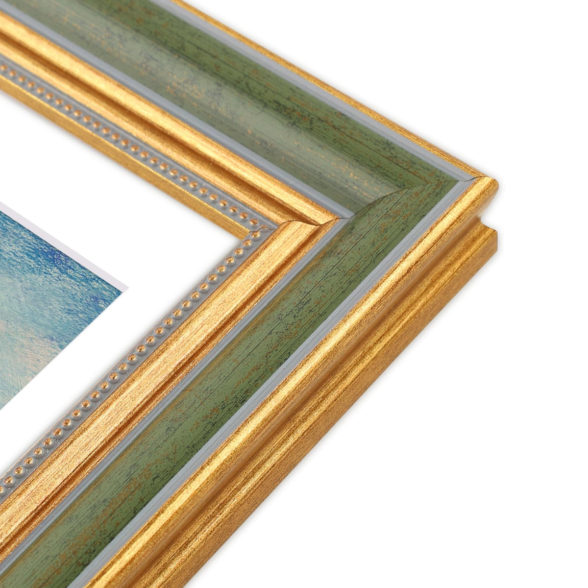 Golden State Art 11x14 with mat display enhances photo presentation.