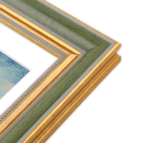 Golden State Art 11x14 with mat display enhances photo presentation.