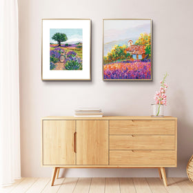 Golden State Art frame with mat opening highlights 11x14 photos.