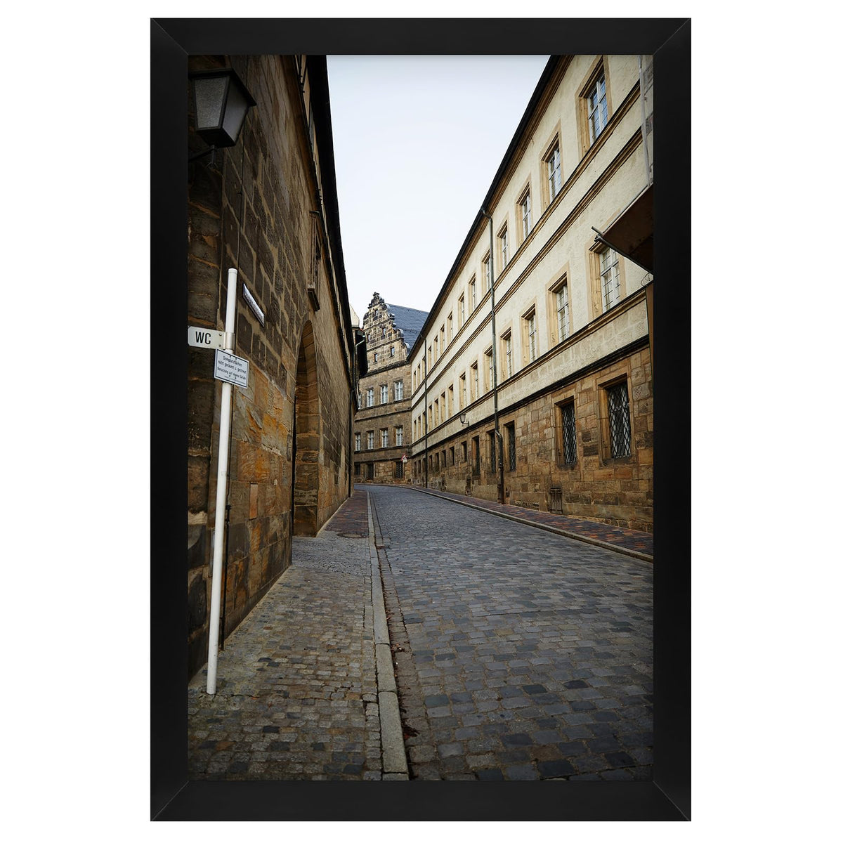 Golden State Art 16x24 frame front shows elegant black wood for stylish wall display