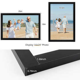 Golden State Art 16x24 frame swivel-tabs close-up demonstrates secure mounting