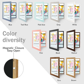 Golden State Art 2d-3d artwork-ready frame supports photos and certificates.