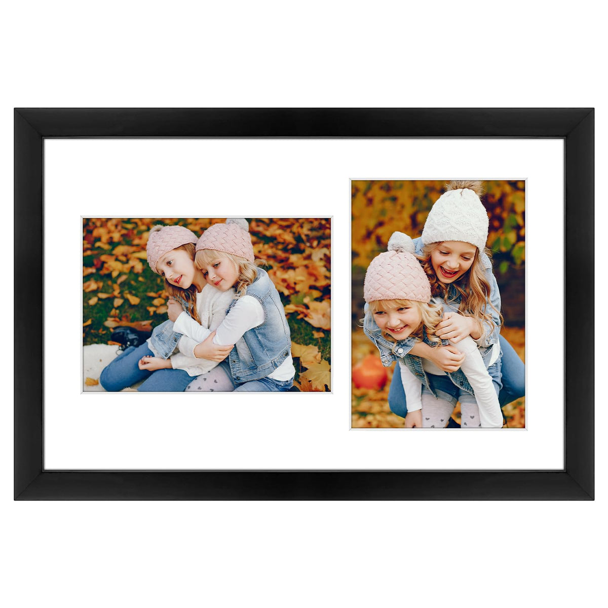 Golden State Art 5x7-9x14 collage frame front view highlights versatile display options.