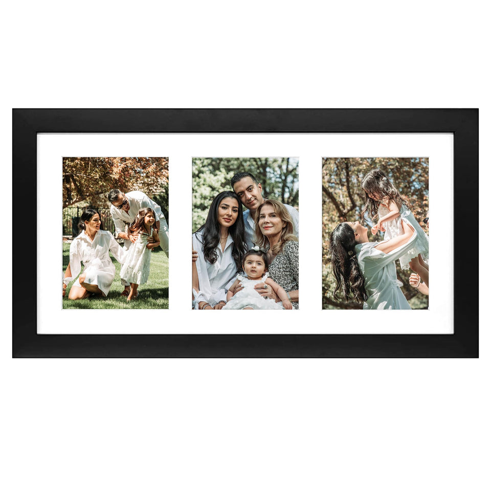 Golden State Art 9x18 black frame front view for timeless wall display