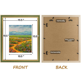 Golden State Art backboard with 360-degree turning buttons for easy mounting.
