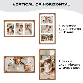 Golden State Art brown-finish frame complements classic decor