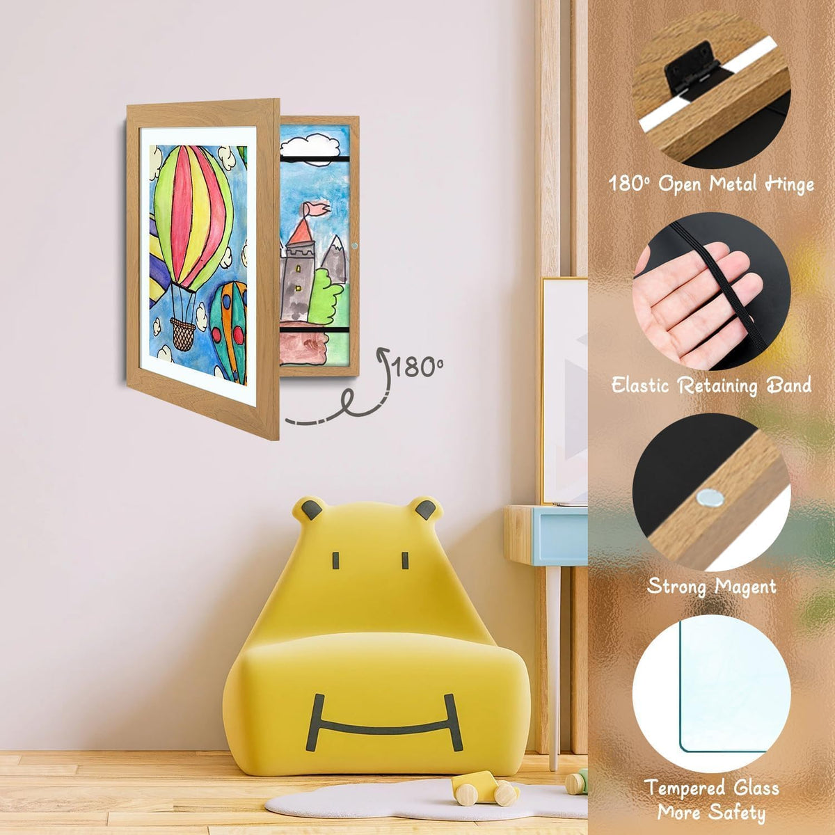 Golden State Art child-art-display frame suited for school projects and home displays.