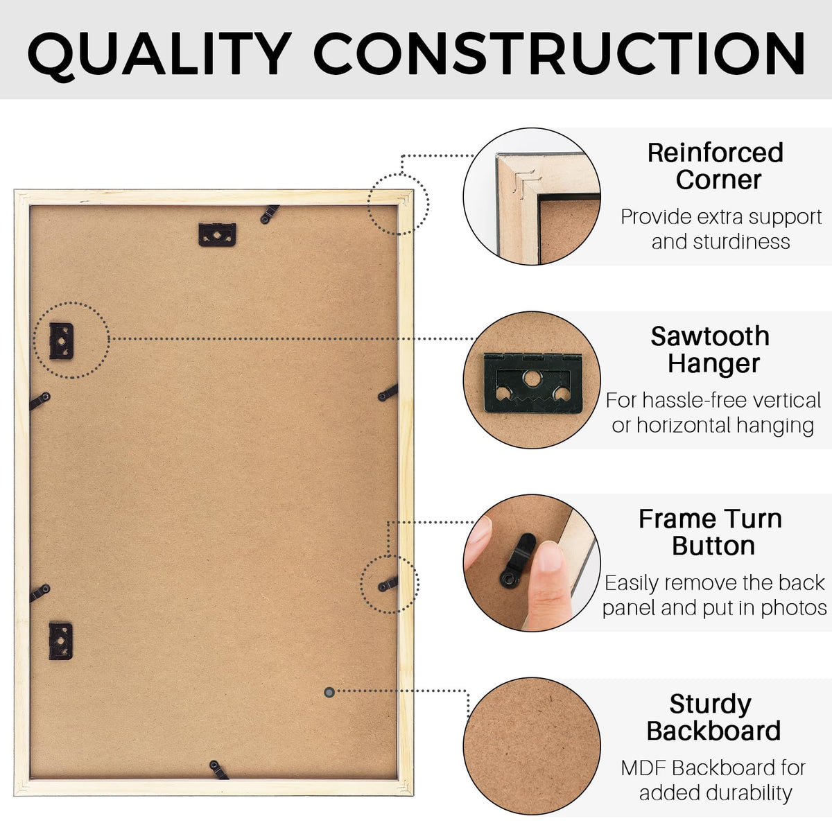 Golden State Art collage frame enhances home or office décor.