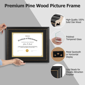 Golden State Art frame shows glass front with protection and clarity.