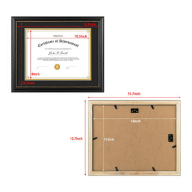 Golden State Art frame features black over gold trim for premium contrast.