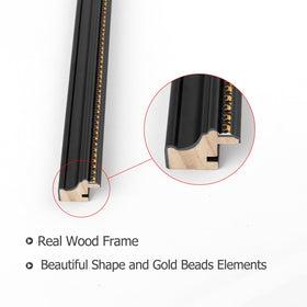 Golden State Art frame wall-mount option supports vertical or horizontal hanging.