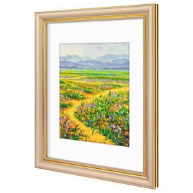 Golden State Art display inset provides 0.5 inch clearance for security.