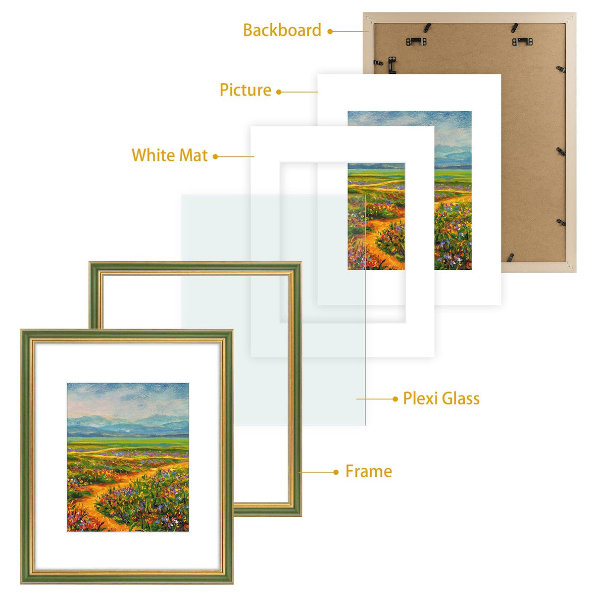 Golden State Art fits 11x14 or 16x20 prints securely and stylishly.