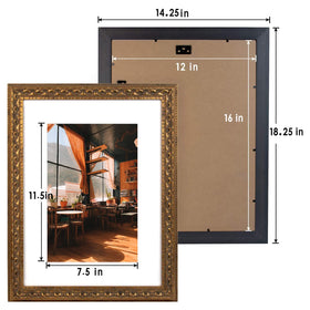 Golden State Art flexible metal tabs simplify mounting and photo alignment.