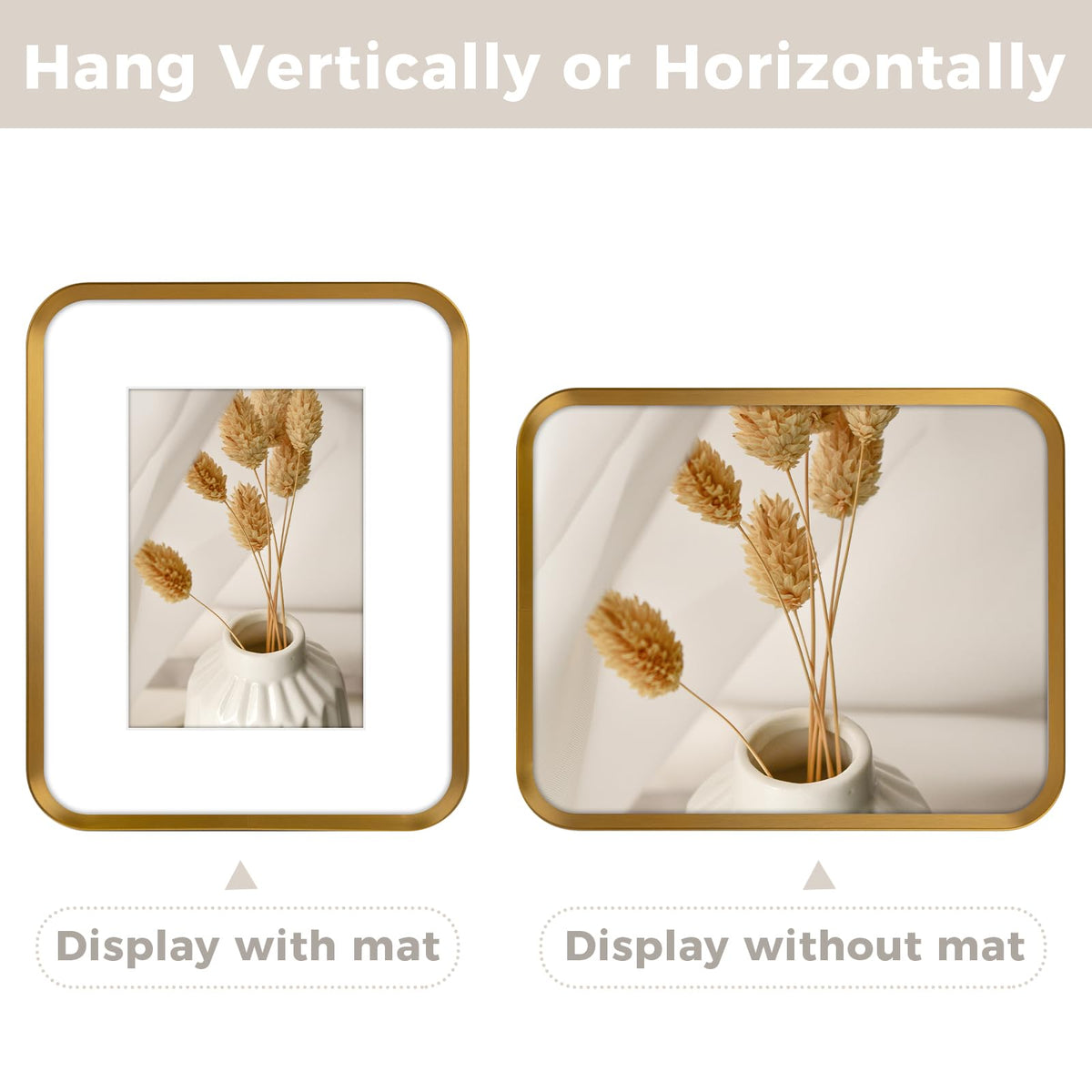 Golden State Art durable aluminum frame protects photos from dust.