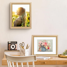 Golden State Art frame back with hooks and 360 rotating buttons.