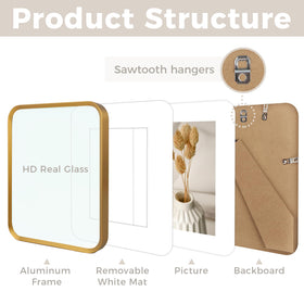 Golden State Art back molding supports easy wall display.