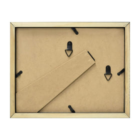 Golden State Art frame in a sleek black finish adds modern style.