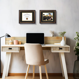 Golden State Art frame showcases double mat for 8x10 prints.