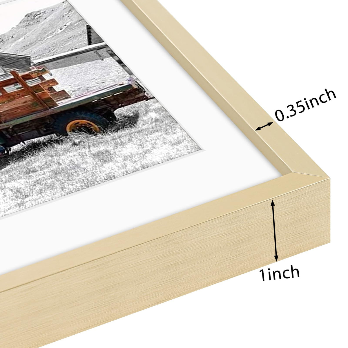 Golden State Art gift-ready frame adds color and personal touch.