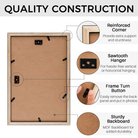 Golden State Art frame with horizontal or vertical hanging options for gallery walls.