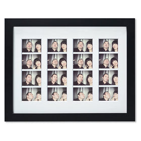 Golden State Art frame with mat for four 2x6 booth photos, ideal for events.