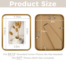 Golden State Art aluminum frame with round corners for safe handling.