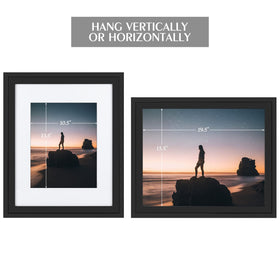 Golden State Art black frame close-up shows wide moulding and smooth edges.