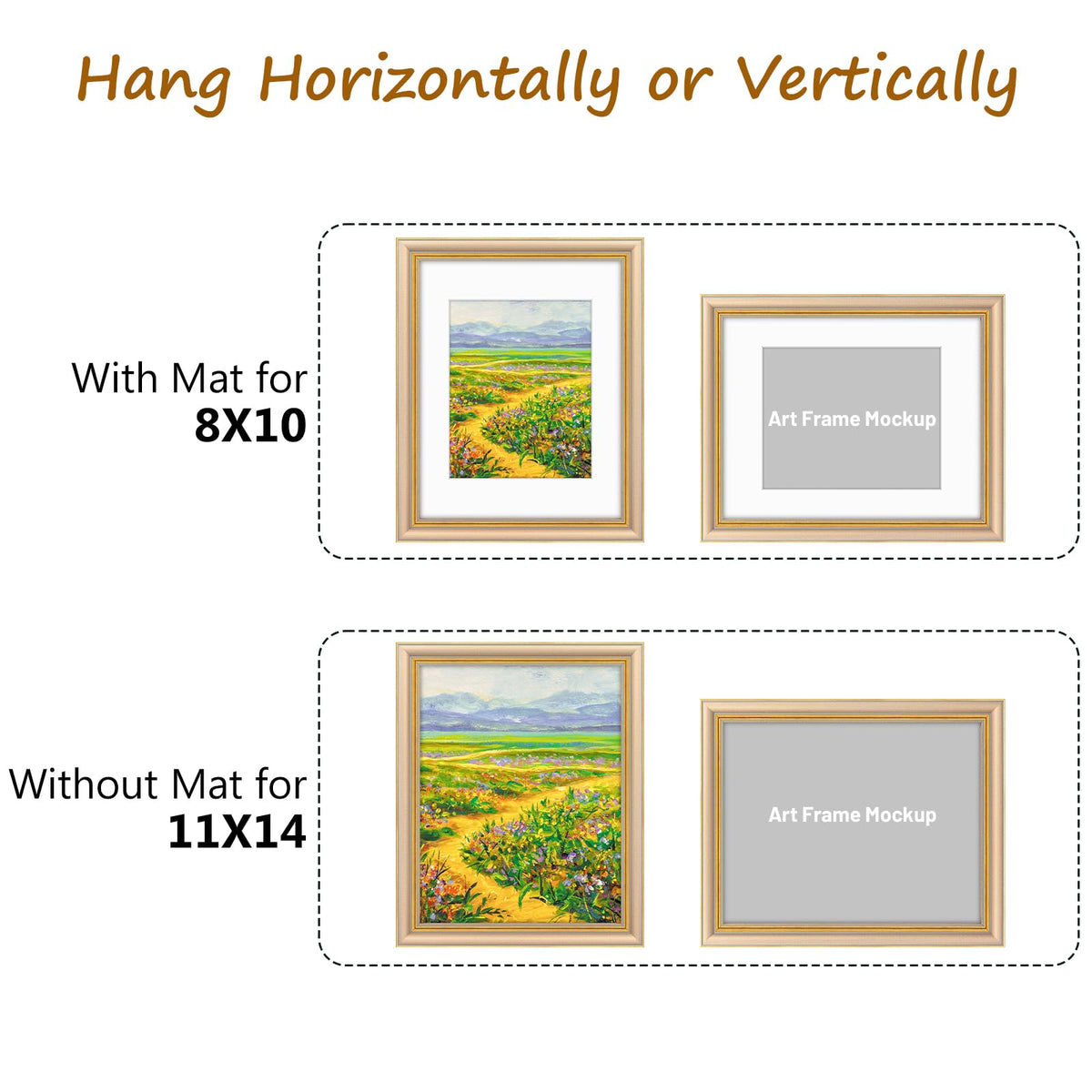 Golden State Art real glass front delivers clear viewing.