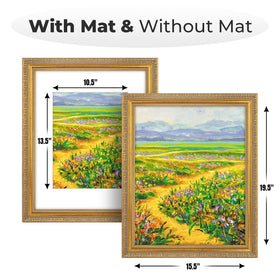 Golden State Art back panel with sawtooth hanger for easy wall mounting