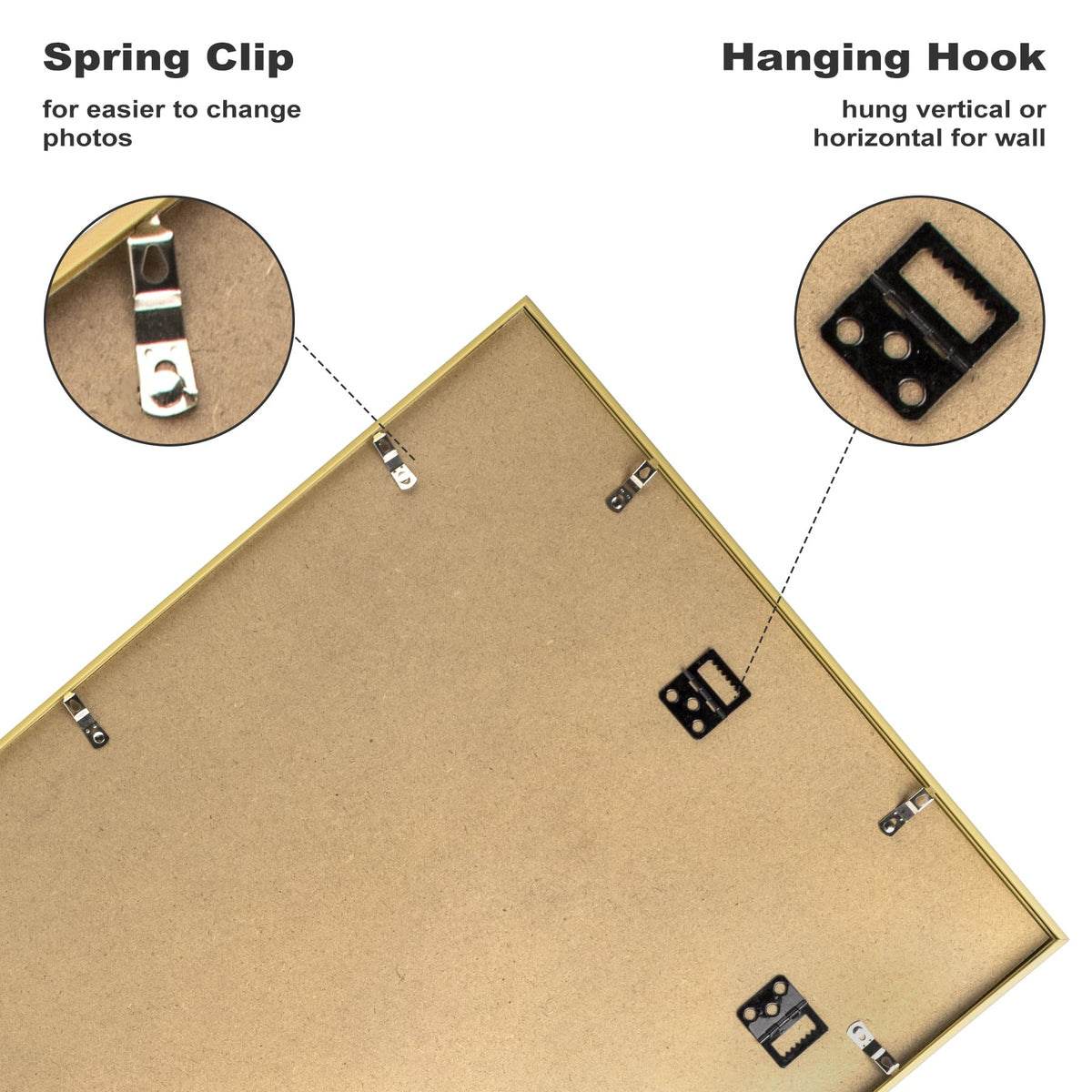 Golden State Art scratch-resistant plastic surface maintains photo clarity