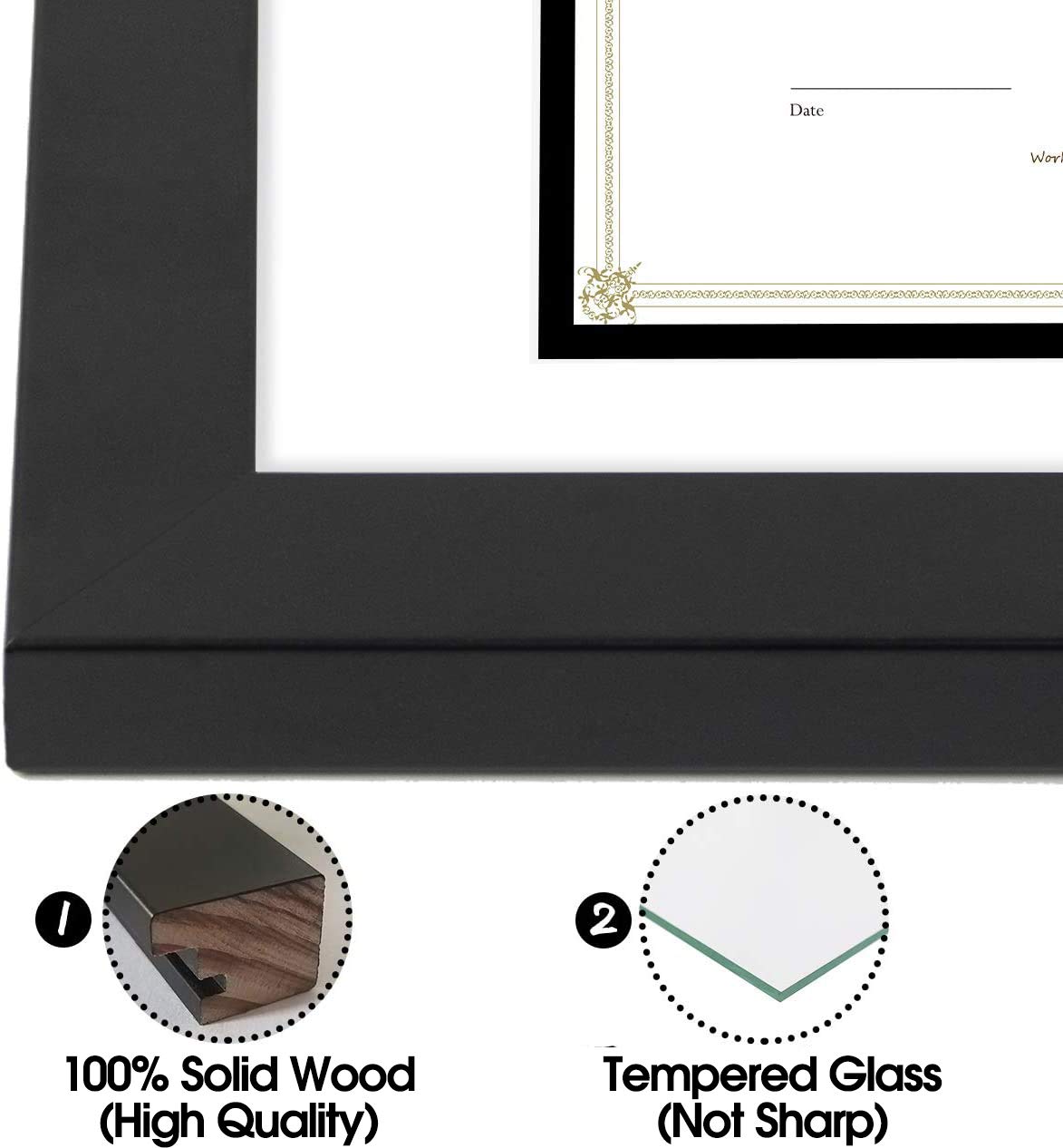 Golden State Art frame mounted on wall in portrait or landscape orientation